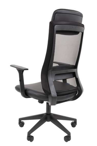 Офисное кресло Chairman 500LT Россия экокожа черный/TW-01 черный