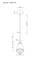 Светильник подвесной светодиодный Moderli V10871-PL Leina