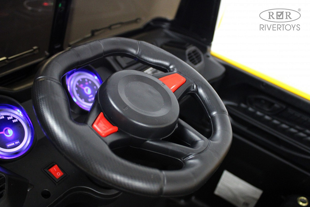 Детский электромобиль RiverToys K777AM желтый