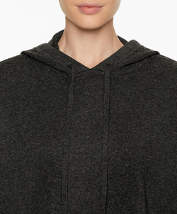 Oysho Трикотажная толстовка с капюшоном, антрацитовый