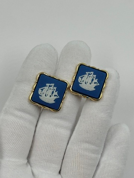 Запонки Парусник Wedgwood