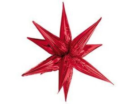 Р 3D ЗВЕЗДА 26" Составная Красный