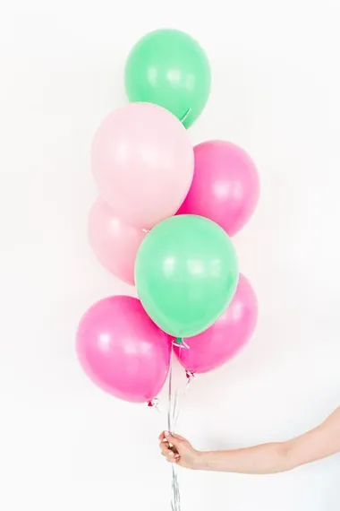 Фонтан из шаров для девушки №2