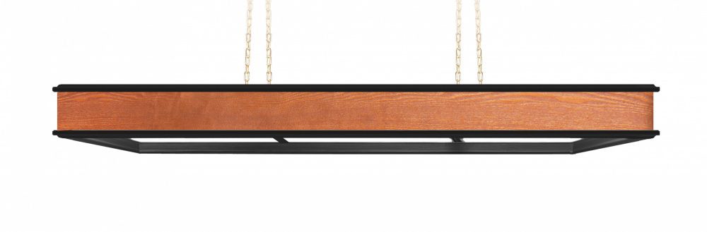 Лампа Evolution Fusion 4 секции ясень МДФ (black-wood,фурнитура золото)