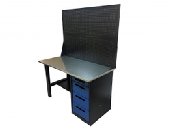 Верстак инструментальный GWT-V1400B2 Great Wolf, с двумя экранами, 4 ящика, 1400x700