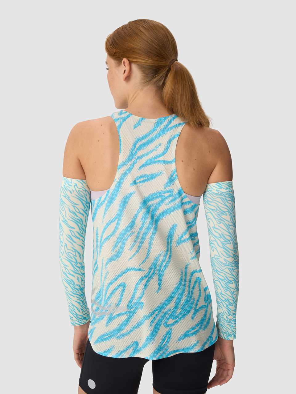 Майка женская GRI Старт молочно-голубая