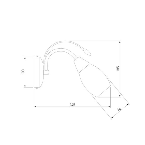 Бра Eurosvet 22080/1 хром