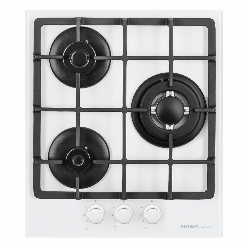 Газовая варочная панель HOMSair HGG433TGCWH фото 
