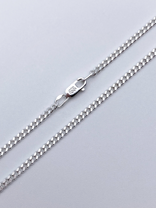 Цепь из серебра/Панцирь/С алмазой огранкой