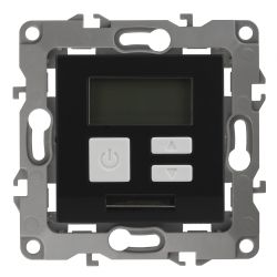 12-4111-05 ЭРА Терморегулятор универс. 230В-Imax16А, IP20, Эра12, антрацит