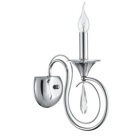 8032/1W CLASSI LN26 084 металл/хрусталь, хром/прозрачный Бра E14 1*40W 220V LAOKA