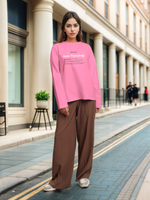 Лонгслив женский  "Дом там где...Saint-Petersburg" розовый