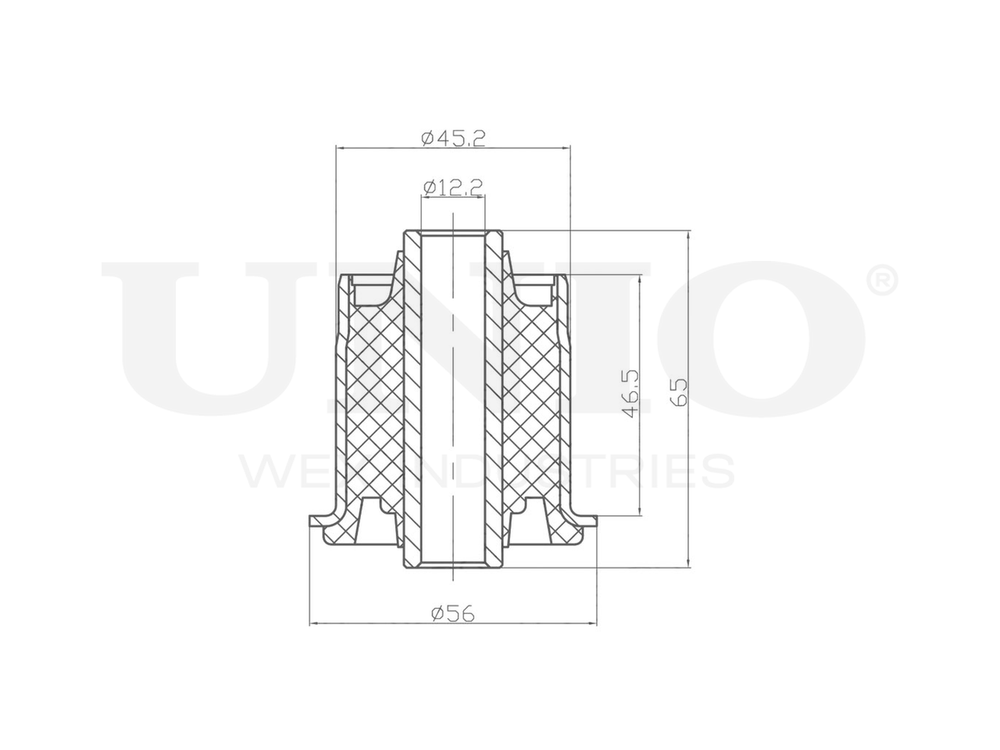 Сайлентблок задний переднего нижнего рычага UNIO RMP-20186