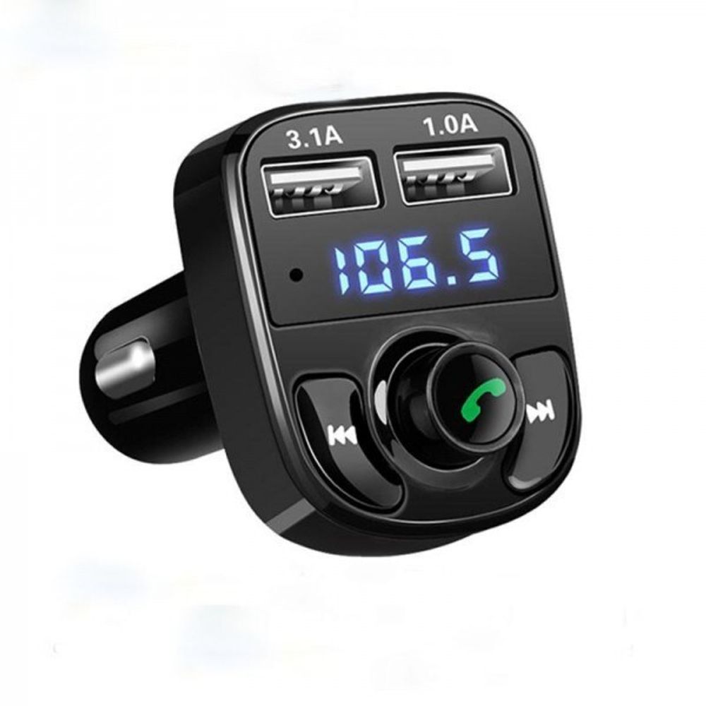 Модулятор (FM трансмиттер) 2USB/MP3/Phone/вольтметр, в прикур. (KPR)