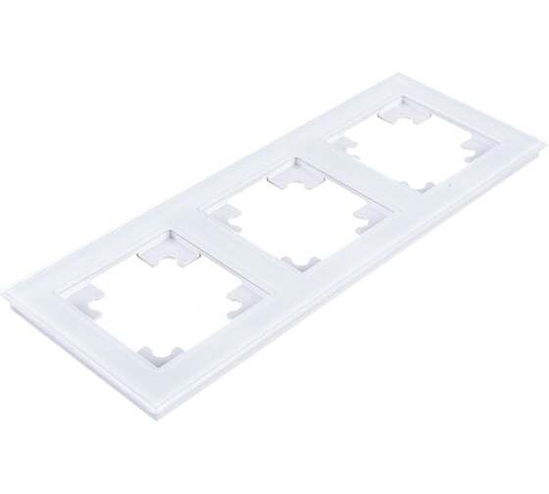 STEKKER Катрин Рамка 3 мест. стекло белый GFR00-7003-01 39256