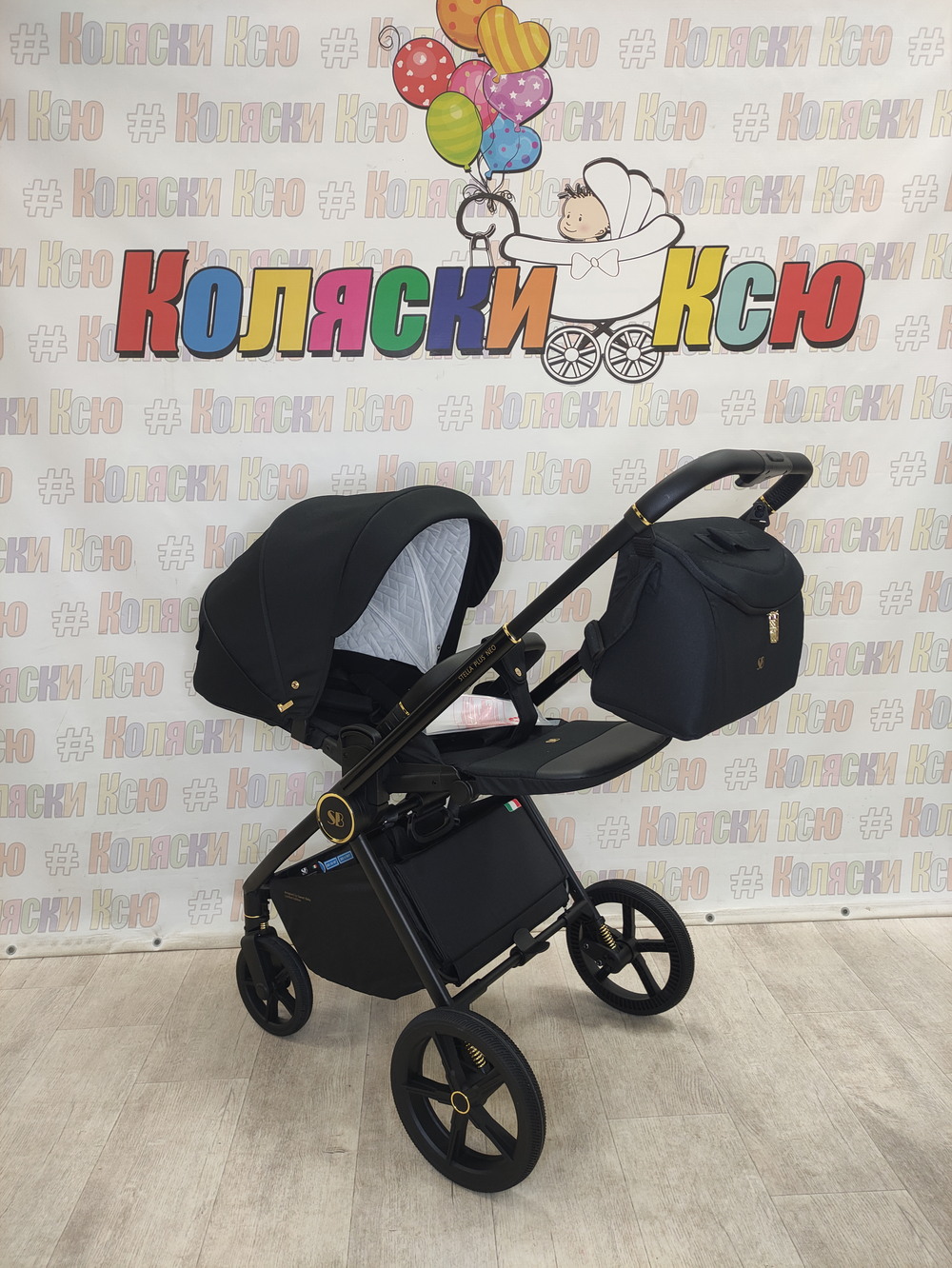 Модульная коляска Sweet Baby Stella Plus Therma Black