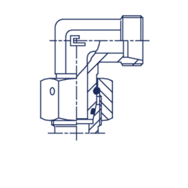 Соединение PN90 DS10 18х1.5 DL10 16x1.5 (корпус)