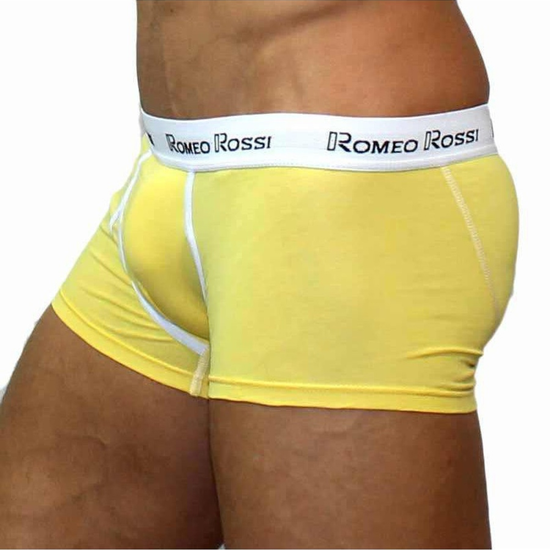 Мужские трусы боксеры желтые Romeo Rossi RR365-13 Boxer Brief