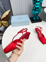 Prada Satin Slingback Pumps