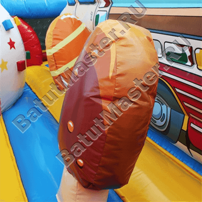 Коммерческий надувной батут "Мороженое" 6*6*3.5 м