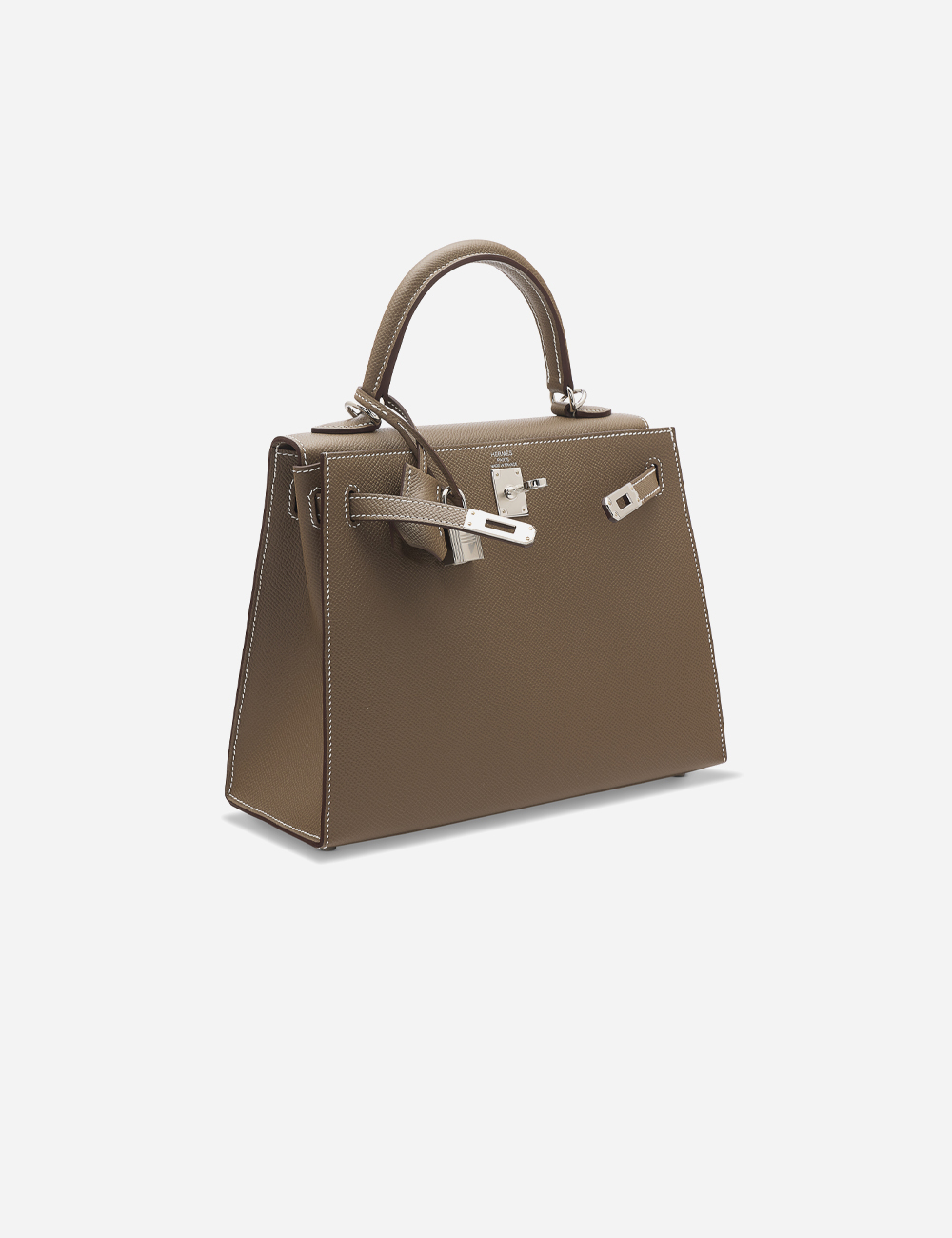 Сумка Hermes Epsom Kelly 25 Palladium Hardware "Etoupe"