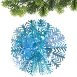 Украшение фольгированное «Снежный шар» d-30 см, Голубой