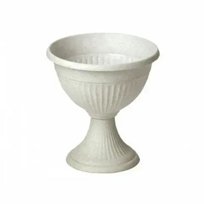 Кашпо-вазон ЛИВИЯ D370мм 11,8л низкий Мраморный 0,37,37х0,37м (комплект 5 шт)