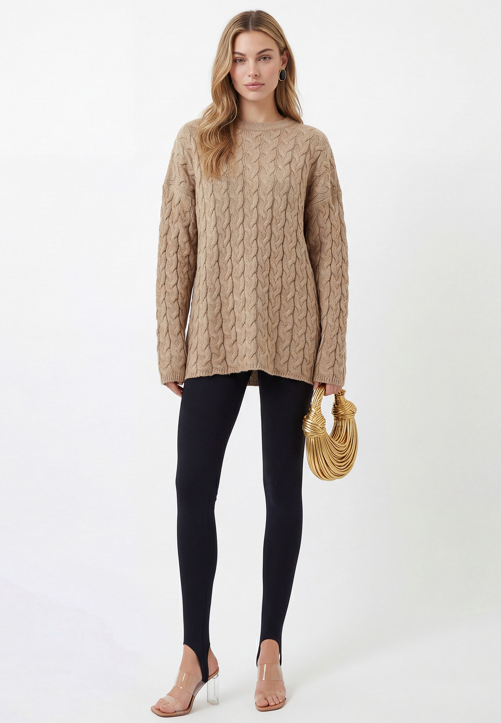 Свитер косичка