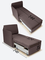 Кресло-кровать "Миник" с правым подлокотником, под правую руку