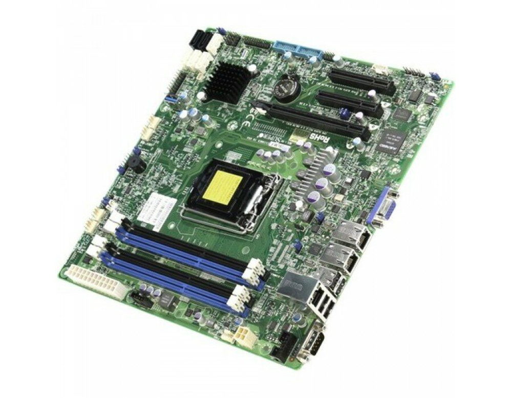 Сервер Supermicro 813M-4/X11SSH-F/1x E3-1225 v6/8Gb/2x 400W
