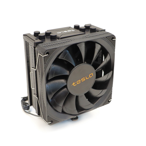 Кулер для процессора TESLA SHADOW SE224, 1х120мм, 800~1800rpm, 4-pin, Al+Cu, черный, 57CFM, 24дБ, 4-PIPE, TDP 210Вт, INTEL 1700/1200/115x/2011/2066, AMD AM5/AM4 (TSL-SE-224-XTS)