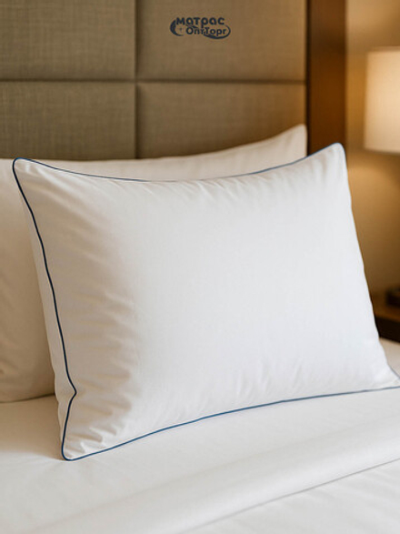 Подушка лебяжий пух Отельная (тик 50%пэ / 50%хб)