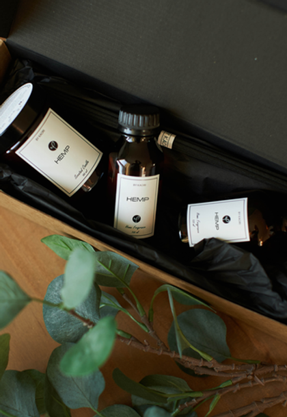 Подарочный набор Must Have Диффузор и свеча, HEMP