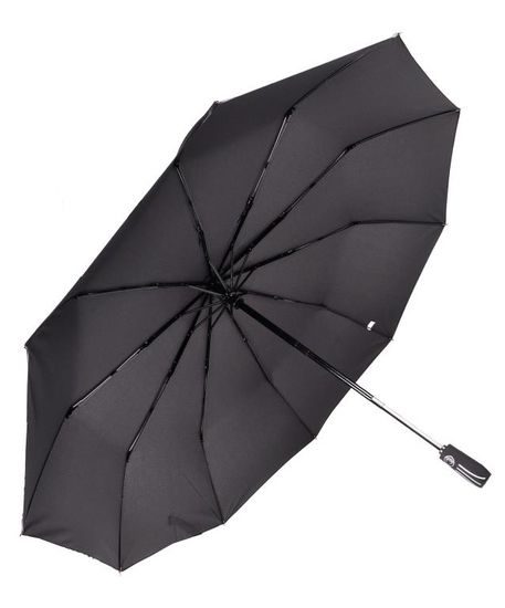 Мужской зонт Три Слона Чёрный Полный автомат 605