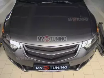 Планка в решетку радиатора SPORT var.2 для Honda Accord 8 (без логотипа)