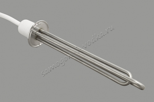 ТЭН "Самогон и водка" 3 кВт под соединение кламп 2" (DN50), вилка и шнур в комплекте