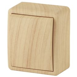 Переключатель ЭРА Эксперт 11-1203-11 10АХ-250В IP20 ОУ сосна