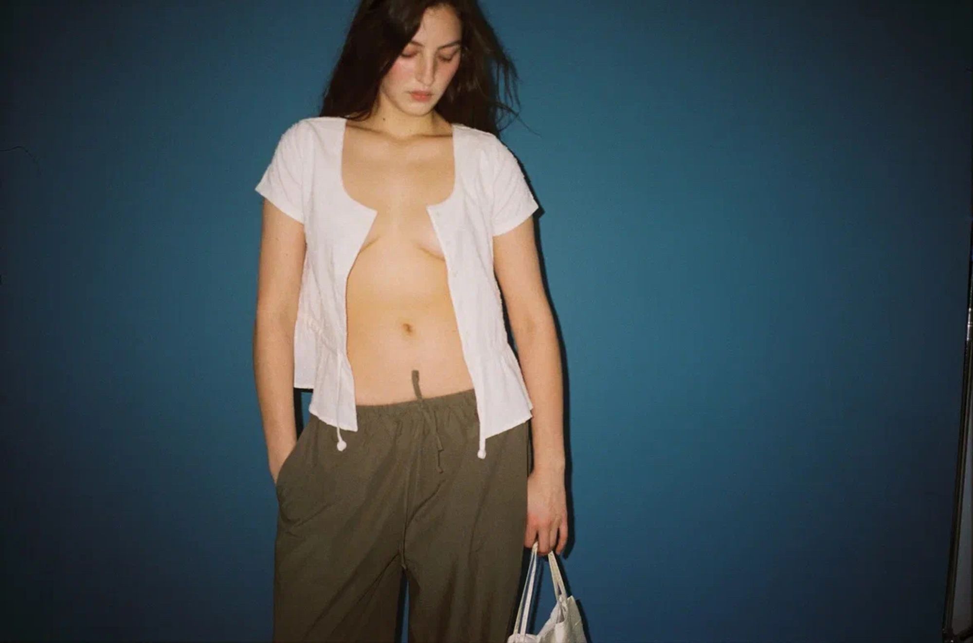 Elia top in white