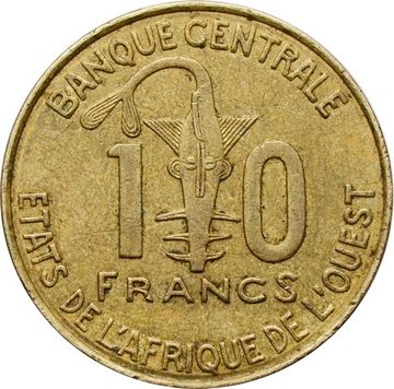 10 франков 1981-2024 Западная Африка (BCEAO)