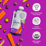 Serenity Kids, органическая морковь, для детей от 6 месяцев, оранжевая, фиолетовая и желтая морковь с оливковым маслом, 99 г (3,5 унции)
