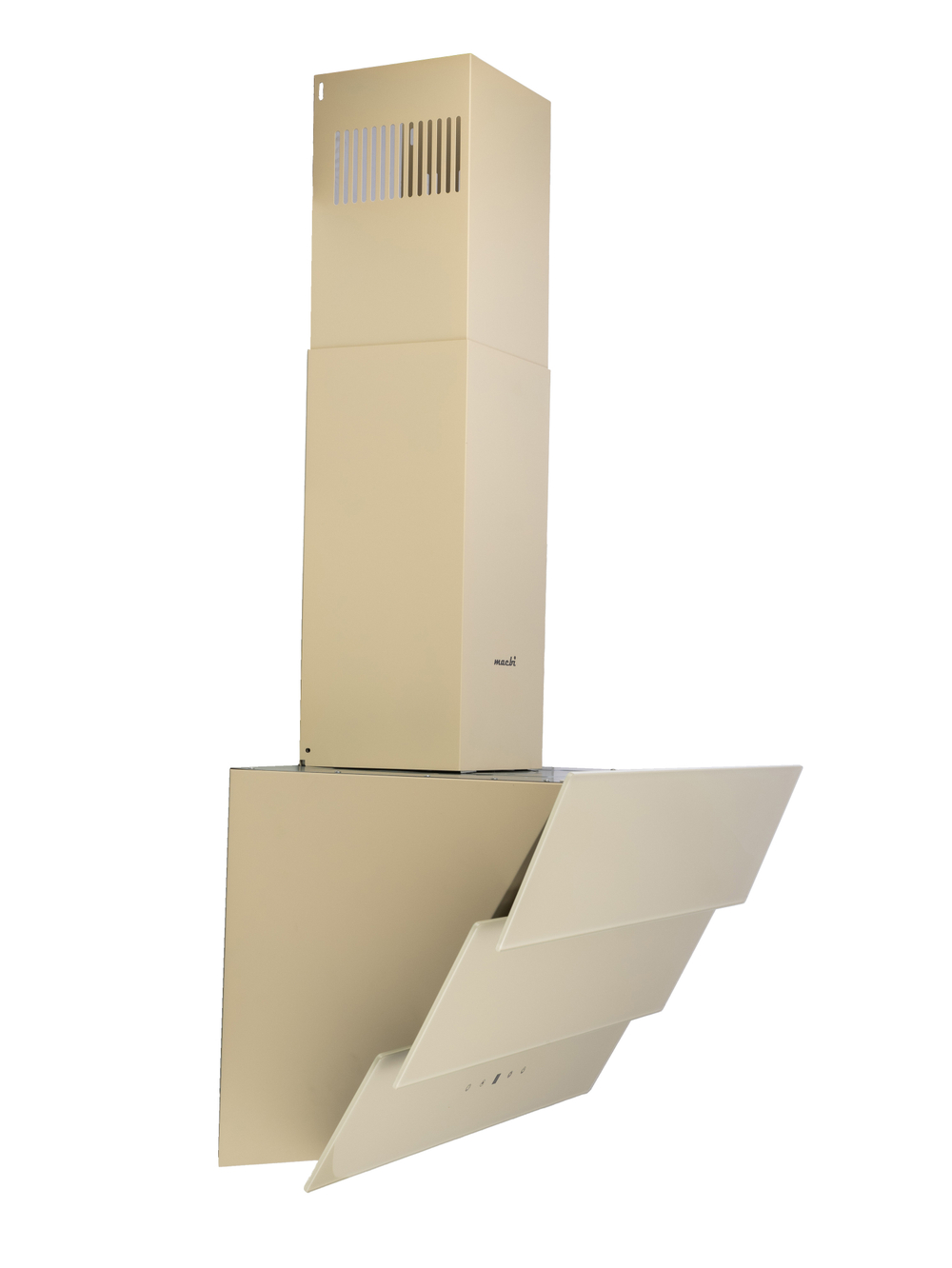 Вытяжка кухонная MACBI MТG60TL (IVORY) бежевый, D150мм, 1100м3/ч, наклонная, мотор 230Ватт, стекло 60см, сенсорное управл.