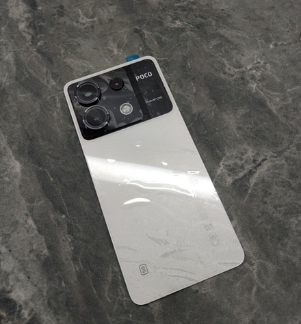 Poco X6 (23122PCD1G) - Задняя крышка (корпус) в сборе Стекло задней камеры + вспышки (ORIG-SP)
