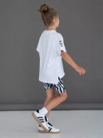 Спортивный костюм для девочки летний футболка и шорты