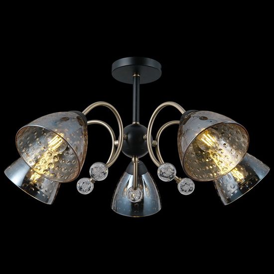 Люстра потолочная ILLUMICO E27 IL0230-5CSQ-29 BK AB