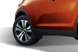 Брызговики передние KIA Sportage NEW, 2010-2015, 2 шт.(optimum) в пакете FROSCH.NLF.25.33.F13