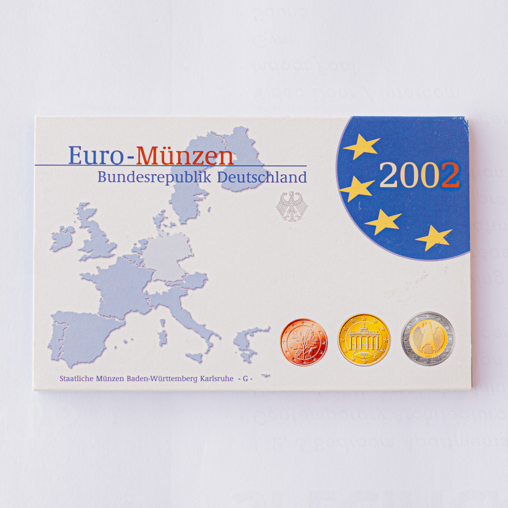 Germany 2002 Proof Coin Sets (A, D, F, G, J)