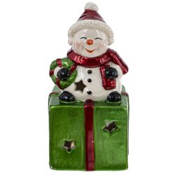 GAEM Фигурка декоративная с подсвет "Ангел/Дед Мороз/Снеговик" (LR44x3), L5,5 W5,5 H12,5 см, 3в.