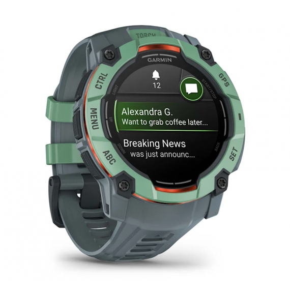 Garmin Instinct 3 AMOLED Neo Tropic — смарт-часы 50 мм с ярким экраном и GPS