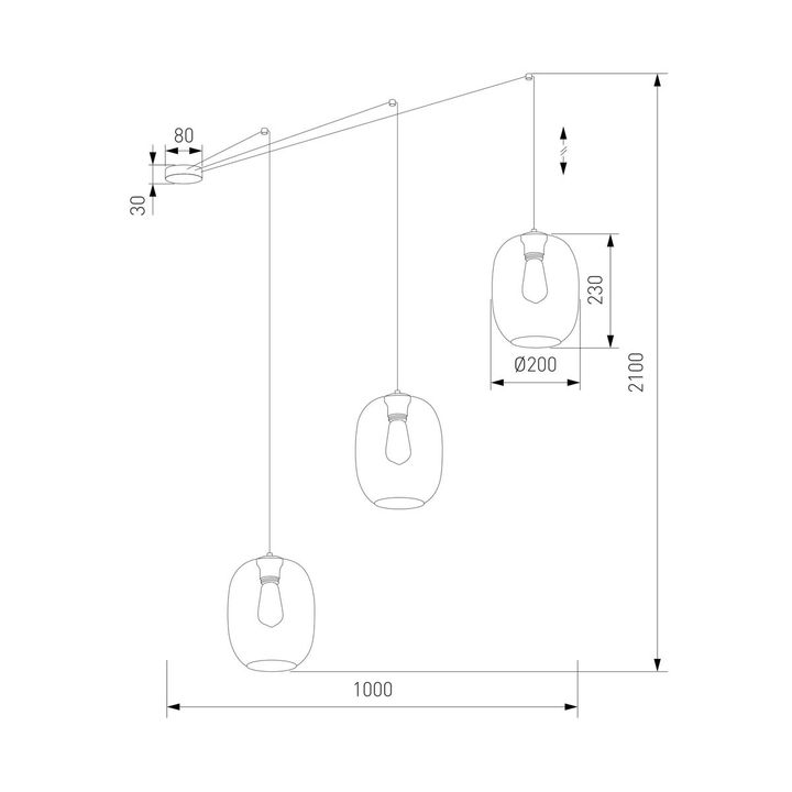 Подвесная люстра TK Lighting 5972 Elio