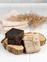 Дегтярное мыло с Маслом Ним, Чайного дерева и пчелиным воском